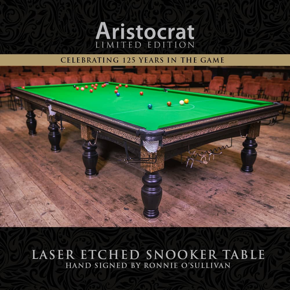 12ft Riley Aristocrat - Laser Etched Limited Edition Snooker Table
